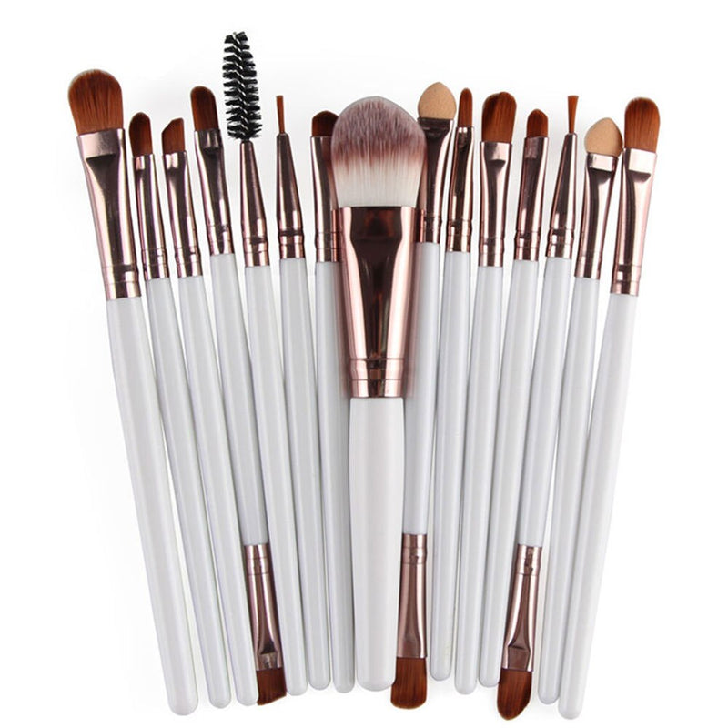 Kit 15 Pincéis Maquiagem Maange Makeup Profissional