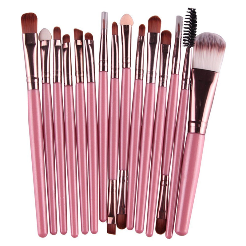 Kit 15 Pincéis Maquiagem Maange Makeup Profissional