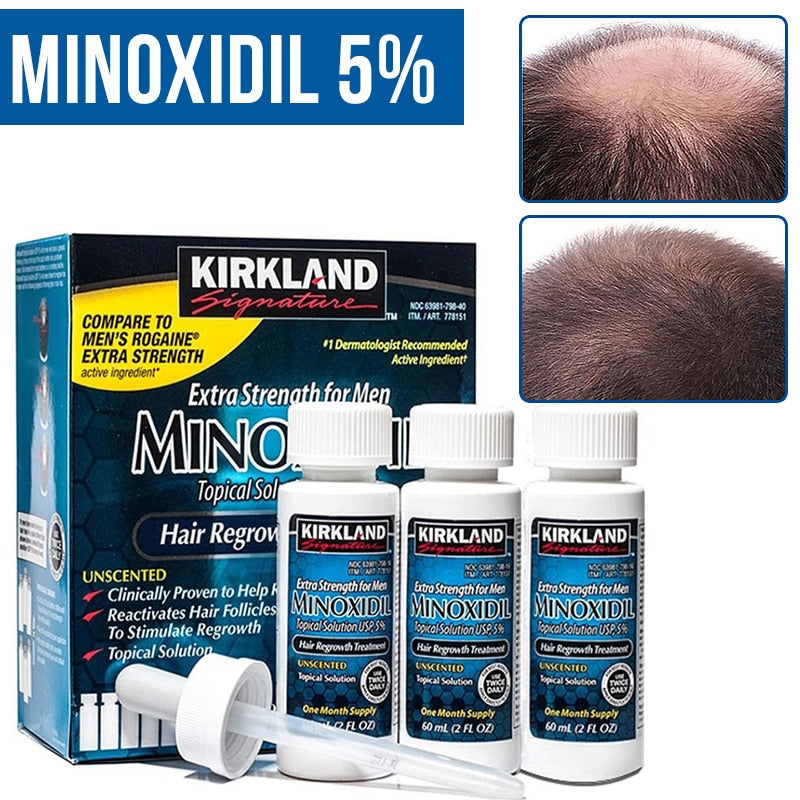 Minoxidil Kitkland Crescimento Cabelo e barba 100%