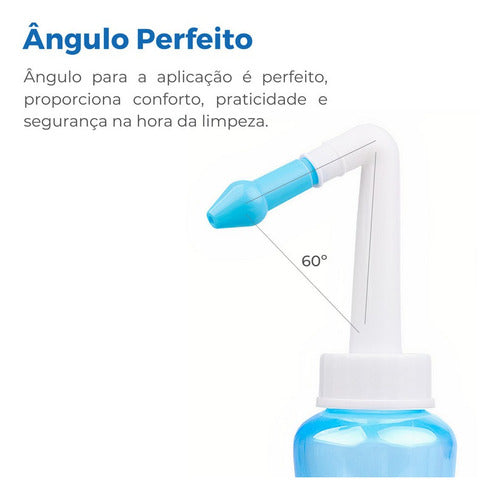 Limpador Nasal 500ML Melhora Respiração