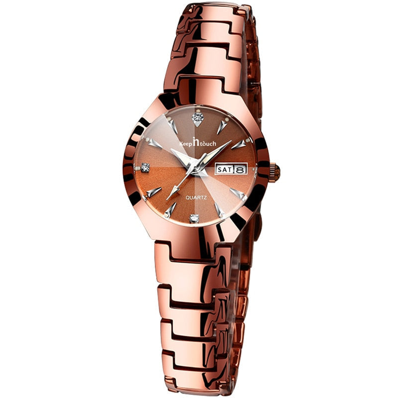 Relógio Feminino Luxury Quartz Keep IN Touch