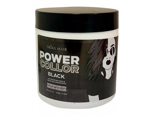 Máscara Tonalizante Power collor Black Troia Hair 500g